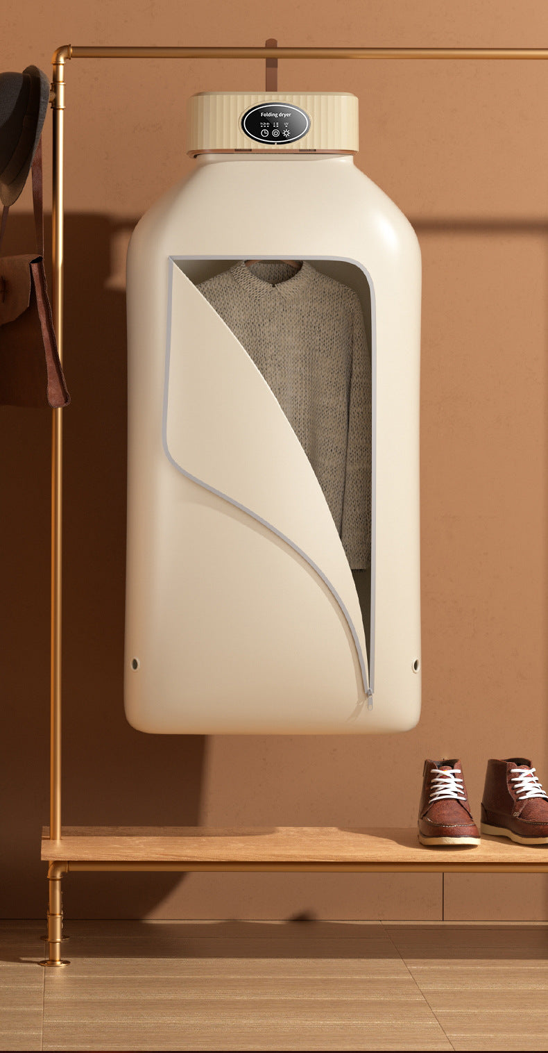 A compact dryer for quick and efficient drying on the go